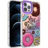 ZORE iPhone 12 Pro Max Kılıf Renkli Desenli Sert Silikon Korn Kılıf NO11