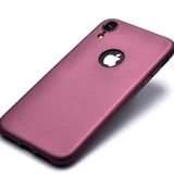 Zore iPhone XR 6.1 Thin Premium Kapak Mürdüm Silikon Kılıf