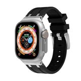 Zore KRD-89 Apple Watch 42 mm Uyumlu Siyah Silikon Kordon