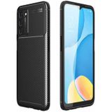 Zore Oppo A55 5G Karbon Serisi Mat Fiber Silikon Negro Kapak Siyah Kılıf