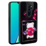 Zore Oppo İle Uyumlu A5 2020 Kılıf Parlayan Kabartmalı İkonik Figürlü Amas Silikon Kapak