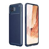 Zore Oppo İle Uyumlu A73 Kılıf Negro Silikon Kapak, Lacivert