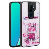 Zore Oppo İle Uyumlu A9 2020 Kılıf Parlayan Kabartmalı İkonik Figürlü Amas Silikon Kapak