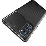 Zore Oppo Reno 4 Pro 5G Karbon Tasarım Negro Silikon Kılıf