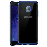 Zore Samsung Galaxy J4 ile Uyumlu Dört Köşeli Lazer Mavi Cep Telefonu Kılıfı