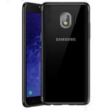 Zore Samsung Galaxy J4 ile Uyumlu Dört Köşeli Lazer Siyah Cep Telefonu Kılıfı
