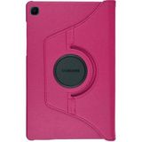 Zore Samsung Galaxy Tab S6 Lite P610 Dönen Standlı Kapaklı + Nano Cam Ekran Koruyucu 10.4 inç- Pembe Kılıf