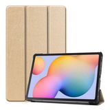 Zore Samsung Galaxy Tab S7 T870 Smart Cover Standlı 1-1 Gold Kılıf