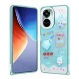 Zore Tecno İle Uyumlu Camon 19 Pro Kılıf Parlayan Simli Kabartma Figürlü Cevze Kapak