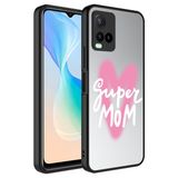 Zore Vivo ile uyumlu ileuyumlu ile uyumlu Y21S Kılıf Aynalı Desenli Kamera Korumalı Parlak Mirror Kapak Süper Anne