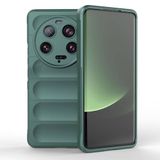 Zore Xiaomi ile uyumlu Mi 13 Ultra Kılıf Esnek TPU Oyuklu Arka Yüzey Tasarımlı Zore Etnik Silikon Kapak Koyu Yeşil