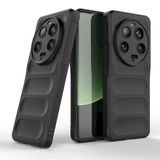Zore Xiaomi ile uyumlu Mi 13 Ultra Kılıf Esnek TPU Oyuklu Arka Yüzey Tasarımlı Zore Etnik Silikon Kapak Siyah