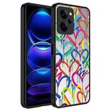 Zore Xiaomi ile uyumlu Poco X5 Pro Kılıf Aynalı Desenli Kamera Korumalı Parlak Zore Mirror Kapak Kalp