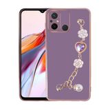 Zore Xiaomi ile uyumlu Redmi 12C Kılıf El Tutamaçlı Kamera Korumalı Zore Taka Silikon Kapak Mor