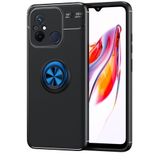 Zore Xiaomi ile uyumlu Redmi 12C Kılıf Zore Ravel Silikon Kapak Siyah-Mavi