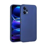 Zore Xiaomi ile uyumlu Redmi Note 12 5G Kılıf Zore Premier Silikon Kapak Saks Mavi