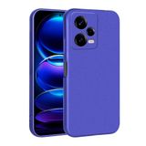 Zore Xiaomi ile uyumlu Redmi Note 12 Pro 5G Kılıf Zore Premier Silikon Kapak Saks Mavi