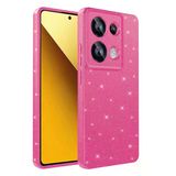 Zore Xiaomi İle Uyumlu Redmi Note 13 Pro 4G Kılıf Kamera Korumalı Simli Lüks Koton Kapak
