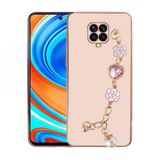 Zore Xiaomi Redmi Note 9 Pro Kılıf El Tutamaçlı Kamera Korumalı Taka Silikon Kapak - Rose Gold Kılıf