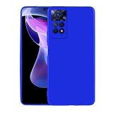 Zore Xioami ile uyumlu Redmi Note 11 Pro 5G Kılıf Premier Silikon Kapak Saks Mavi