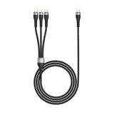 Zore Zr-45 3İn1 Usb-A To Lightning - Type-C - Type-C Şarj Ve Data Kablosu 20W 1.5M