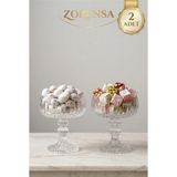 Zorensa 2 Adet Cam Lokumluk ve Sunumluk Seti – Kahve Yanı Ikramlık, Reçellik, Sosluk, Çerezlik, Kahvaltılık Mini Cam Kase Seti Şık ve Modern Tasarım