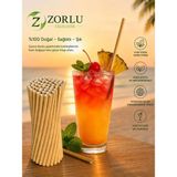 Zorlu Ekolojik Ürünler Sargılı Kraft Kağıt Pipet 6 x 197 mm 50 adet