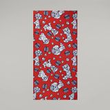 Zorluteks Karakter Lisanslı Plaj Havlusu 75x150 cm Kırmızı