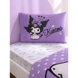 Zorlutekstil Taç Kuromi Desen Yastık Kılıfı 2 Adet - Mor - 50*70