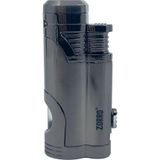 Zorro Çift Torch Pürmüz Puro Çakmağı - Gunmetal