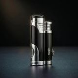 Zorro Çift Torch Pürmüz Siyah Puro Çakmağı