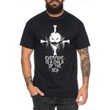 Zorro One Manga Herren Ruffy T-Shirt Anime Piece - Siyah - XL