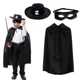 Zorro Pelerini Şapkası Ve Maske Seti Çocuk Boy P142938s1123