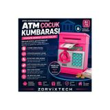 ZorvixTech ATM Çocuk Kumbarası Şifreli Elektronik Para Kasası Otomatik Para Çekme