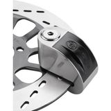 ZOVII Zt6 Gri 120 Db Alarmlı Motosiklet Disk Kilidi Su Geçirmez Çelik Güvenlik Kilidi