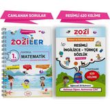 ZOZİLER 1.Sınıf Canlanan Matematik Soru Bankası ve Resimli İngilizce - Türkçe Sözlük | Okunuşlu