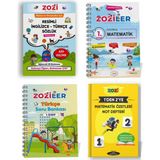 ZOZİLER 1.Sınıf Mat Soru Bankası - Türkçe Soru Bankası - Resimli İngilizce Sözlük - 1den2ye Defter
