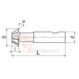 ZPS-FN DIN 1833 B Form 20 mm 50 Derece Kırlangıç Freze