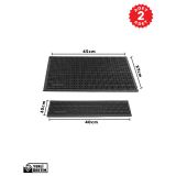 Zq Polimer 2’li Avantaj Paketi: 27x45 cm + 40x10 cm Çok Amaçlı Kauçuk Mat Set ( Bulaşık Kurutma Matı, Tencere Altlığı, Cam Kenarı S
