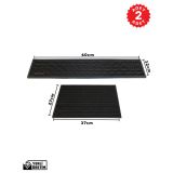 Zq Polimer 2’li Avantaj Paketi: 60x12 cm + 27x37 cm Çok Amaçlı Kauçuk Mat Set ( Bulaşık Kurutma Matı, Tencere Altlığı, Cam Kenarı S