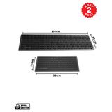 Zq Polimer 2’li Avantaj Paketi: 60x16 cm + 15x33 cm Çok Amaçlı Kauçuk Mat Seti ( Bulaşık Kurutma Matı, Tencere Altlığı, Cam Kenarı
