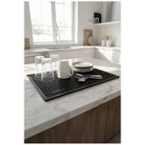 ZQ Polimer 45x27 cm Kauçuk Bar Mat, Bulaşık Kurutma Matı, Tencere Altlığı, Cam Kenarı Saksı Altlığı