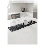 ZQ Polimer 60x12 cm Kauçuk Bar Mat, Bulaşık Kurutma Matı, Tencere Altlığı, Cam Kenarı Saksı Altlığı