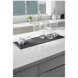 ZQ Polimer 60x16 cm Kauçuk Bar Mat, Bulaşık Kurutma Matı, Tencere Altlığı, Cam Kenarı Saksı Altlığı