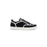 ZR-2505 Premium Casual Keten Günlük Erkek Spor Ayakkabı Siyah Beyaz