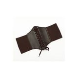 ZR Accessory Bağcık Detaylı Elastik Kadın Korse Kemer, Ceket Kemeri, Elbise Kemeri, Gömlek Kemeri