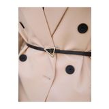ZR Accessory Üçgen Tokalı Bağlamalı Vintage Kadın Kemer, Gömlek Kemeri, Elbise Kemeri, Pantolon Kemeri