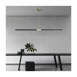 Zr Aydınlatma 120CM Siyah-Gold 3000K Linear LED Lamba,sarkıt Avize,modern Aydınlatma,dekoratif Işık - Siyah - Gold