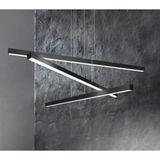 Zr Aydınlatma Antrasit 3000K*100CM Sarkıt LED Avize, 3000K Işık, Kumandalı, Modern Sarkıt, LED Lamba, Dekoratif Avize