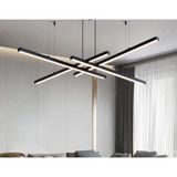 Zr Aydınlatma Antrasit 4*100CM Sarkıt LED Avize, 3000K Işık, Kumandalı, Modern Sarkıt, LED Lamba, Dekoratif Avize